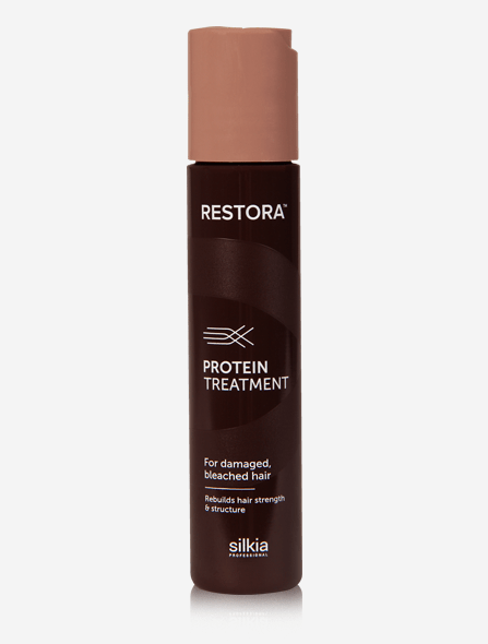 Restora Protein Treatment restores strength, elasticity and shine to damaged and bleached hair. 